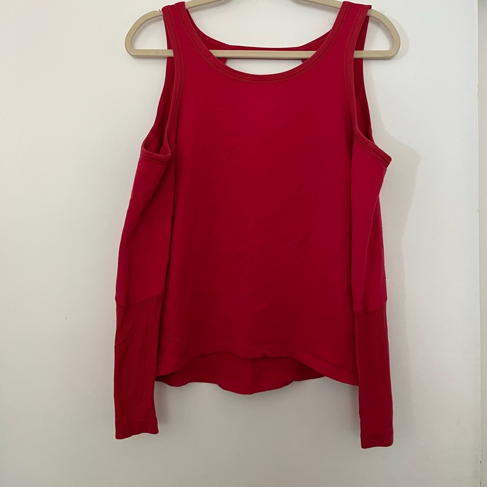Splits 59 cold shoulder long sleeve top!